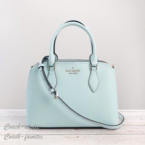 NWT Kate Spade New York Darcy Small Satchel Leather Crossbody in Blue Glow